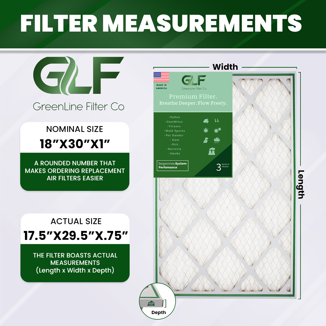 18 x 30 x 1 Air Filter