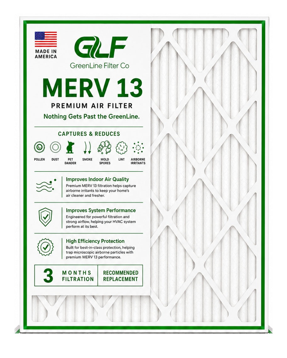 GreenLine MERV 13 premium pleated air filter
